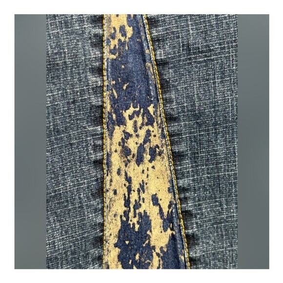 Rare Vintage Younique Y2K Embellished Velvet Flare Jeans | Low Rise | Size 13 - Picture 5 of 16